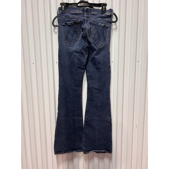 Mother Jeans Womens 28 Long Blue Flare Cruiser Dark Wash Partners Under Cover - Picture 4 of 16